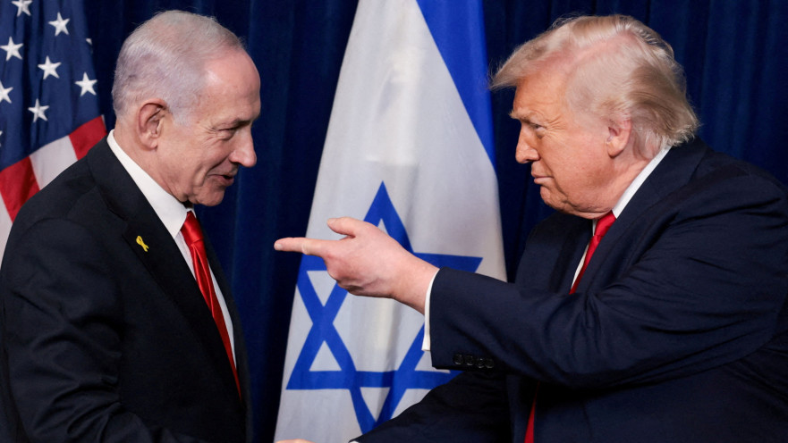 דונלד טראמפ עם בנמין נתניהו