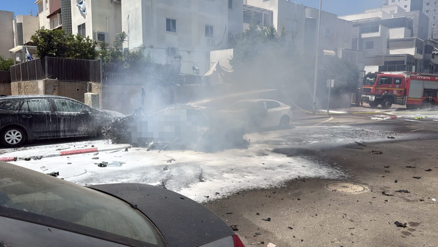 זירת הפיצוץ בקרית גת