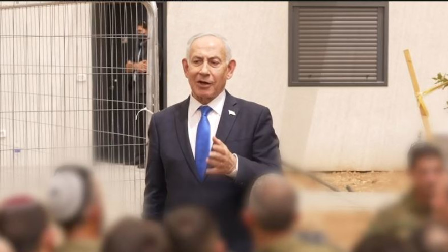 בנימין נתניהו במפגש עם קורס קצינים במילואים בגוש עציון