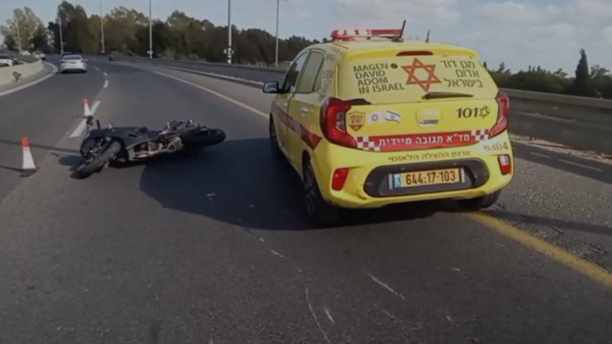 מזירת התאונה הקשה