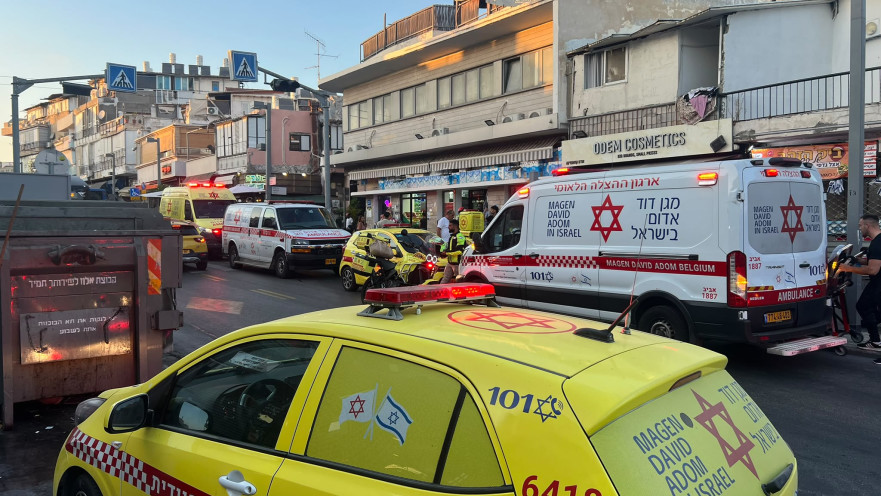 זירת האירוע בתל אביב