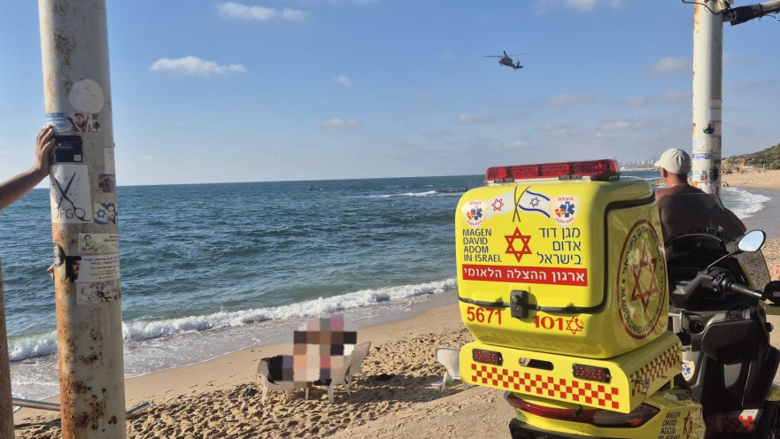 סריקות אחרי נער שנסחף בחוף לא מוכרז סמוך לפלמחים
