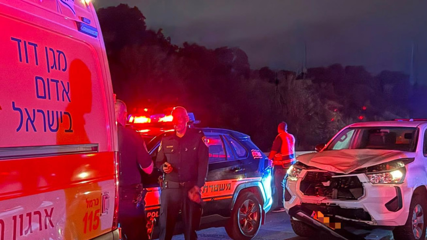 גבר בן 25 נהרג בכביש 77 בסמוך למחלף המוביל, זירת התאונה