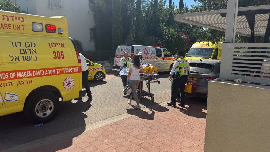 צוותי מד"א במושב בחבל מודיעין