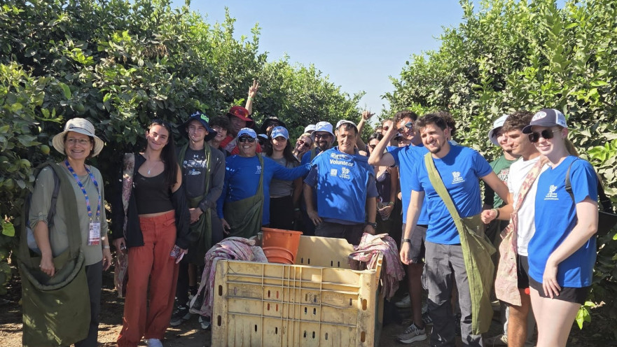  ספורטאי המשלחת האמריקאית למכביה בקטיף בעוטף עזה