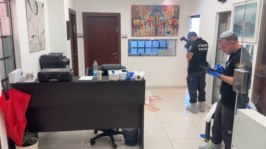 המשטרה בזירת האירוע בראשון לציון