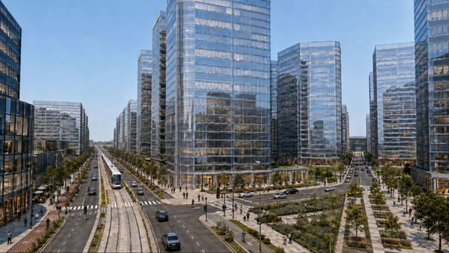 הדמיית מתחם 4 בפרויקט תמ"א 75 במפרץ חיפה