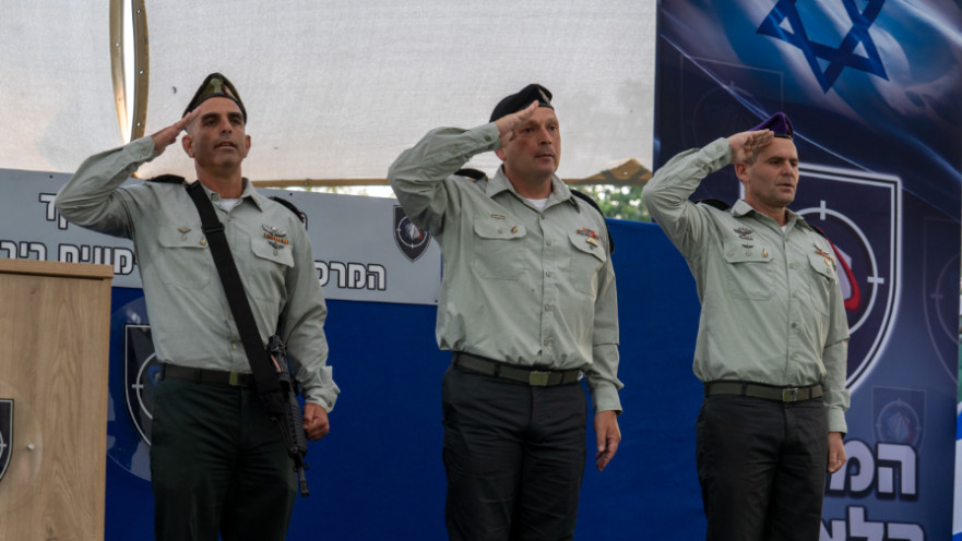 טקס החילופים של המרכז הלאומי לאימונים ביבשה