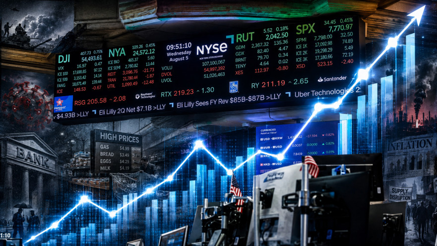 הכלכלה העולמית על רקע מדד ה-S&P 500