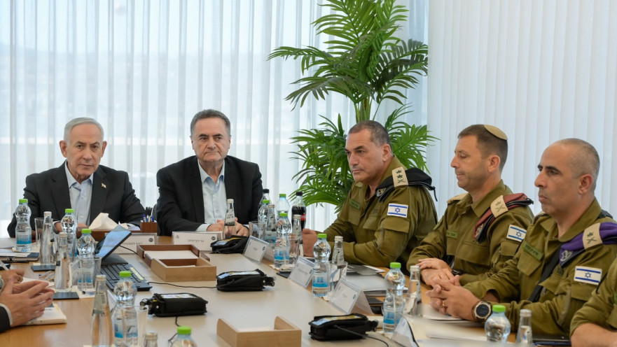 נתניהו וכ"ץ בהערכת מצב ביטחונית עם בכירי צה"ל