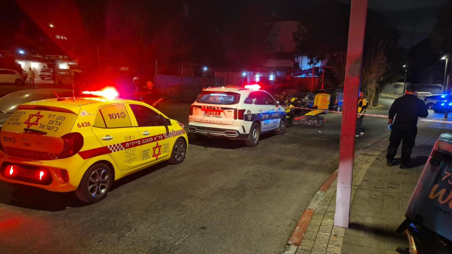 צוותי מד"א בזירת האירוע יפו