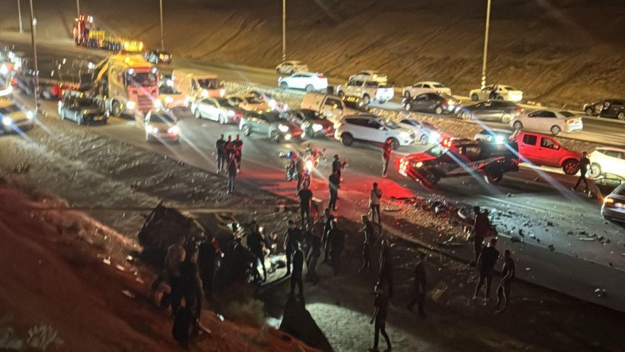 צוותי מד"א בזירת התאונה בדרום