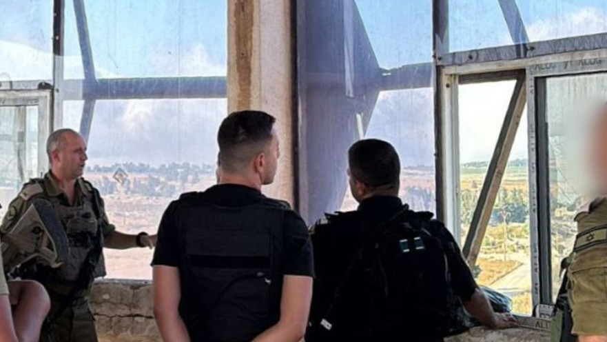 תא"ל יאיר פלאי במהלך הסיור