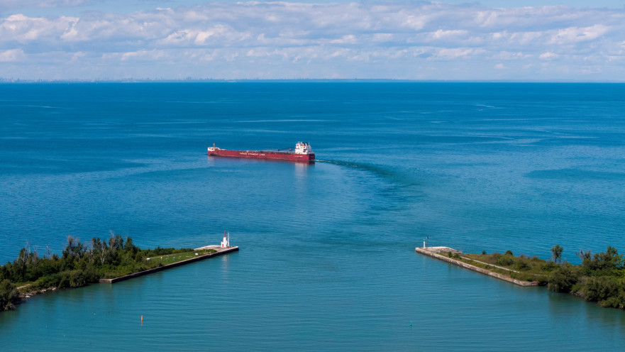 ימת אונטריו או "ימת אמריקה" (Lake Ontario)