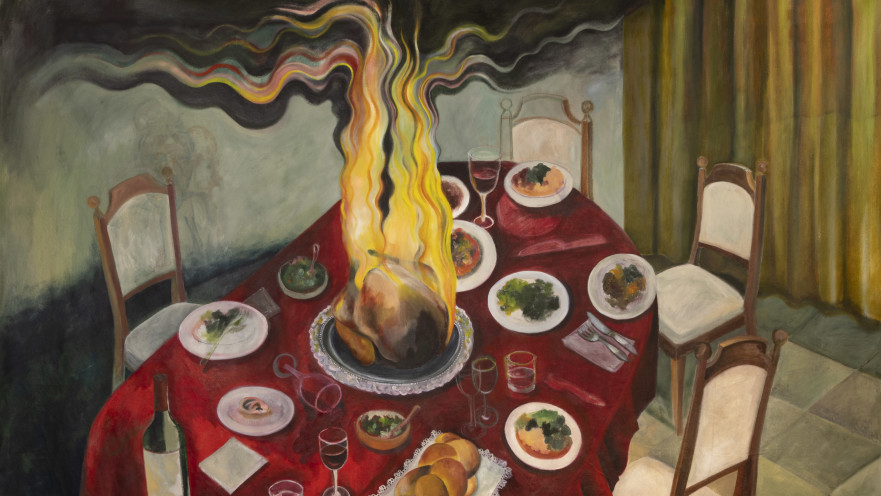 The Offering, שמן על בד, 2026