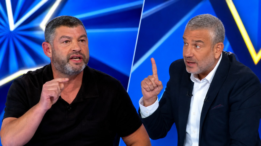 ינון מגל עם עופר וינטר בתוכנית "הפטריוטים"