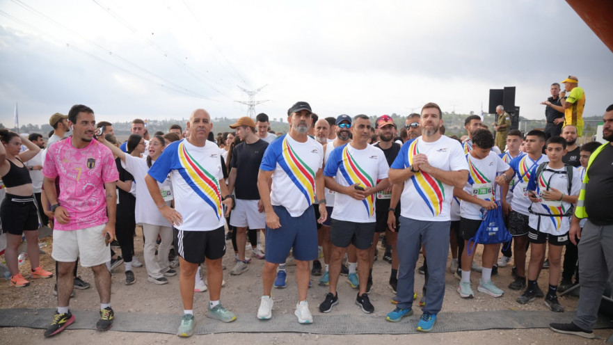 המפכ"ל דני לוי במירוץ לזכר חללי העדה הדרוזית