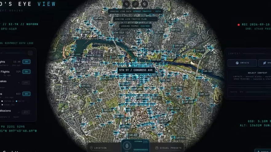 סימולטור לווין ריגול, פרויקט קוד פתוח בשם God's Eye View