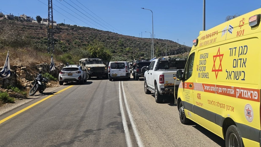 זירת הפיגוע בבנימין