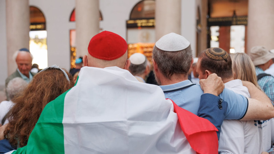 מחאה יהודית במילאנו