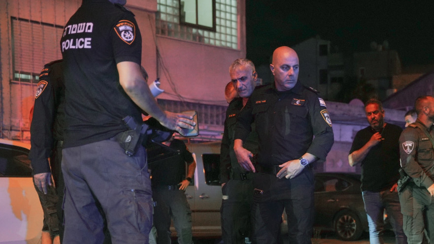 המשטרה בזירת אירוע הירי בנצרת