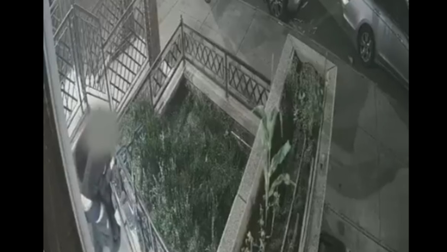 מצלמות אבטחה מתעדות את התקיפה בברוקלין