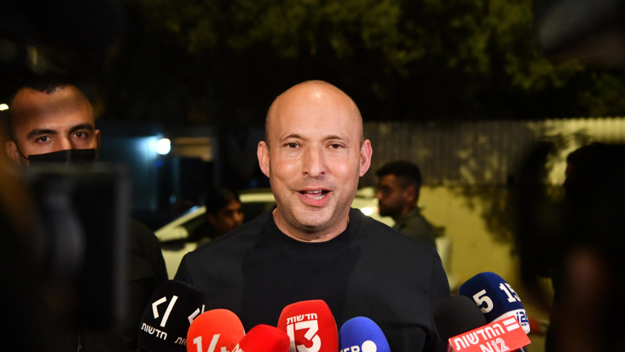 נפתלי בנט לאחר פגישת ראשי מפלגות האופוזיציה בתל אביב