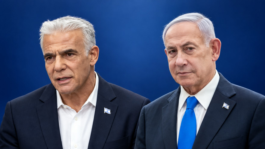 ביבי נתניהו ויאיר לפיד