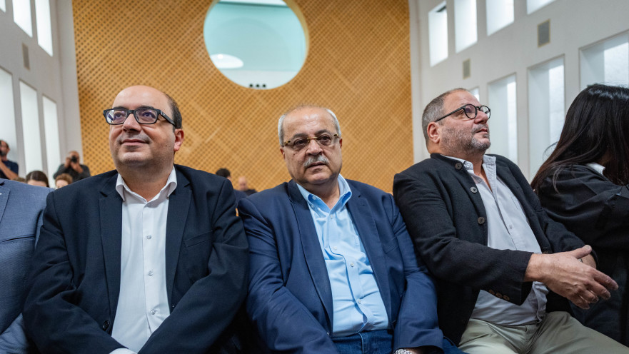 עופר כסיף, אחמד טיבי, סאמי אבו שחאדה בדיון בג"ץ