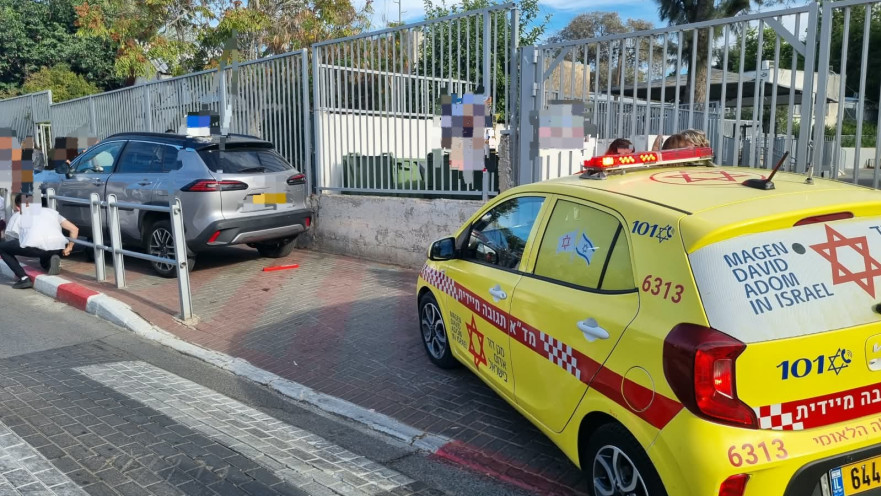 זירת התאונה ברחוב נגבה בבת ים