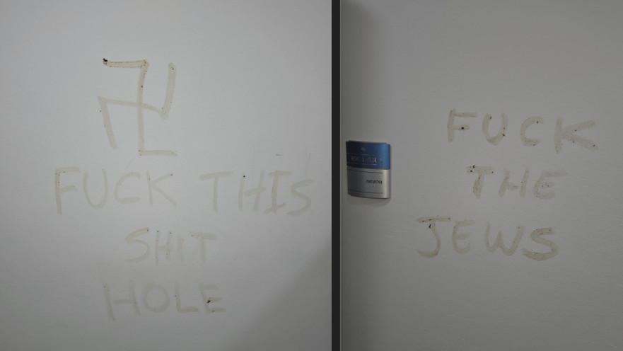 אזרח קנדי ריסס כתובות נאצה 