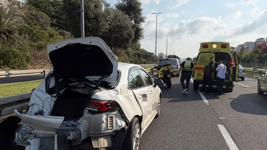 זירת התאונה על דרך נמיר