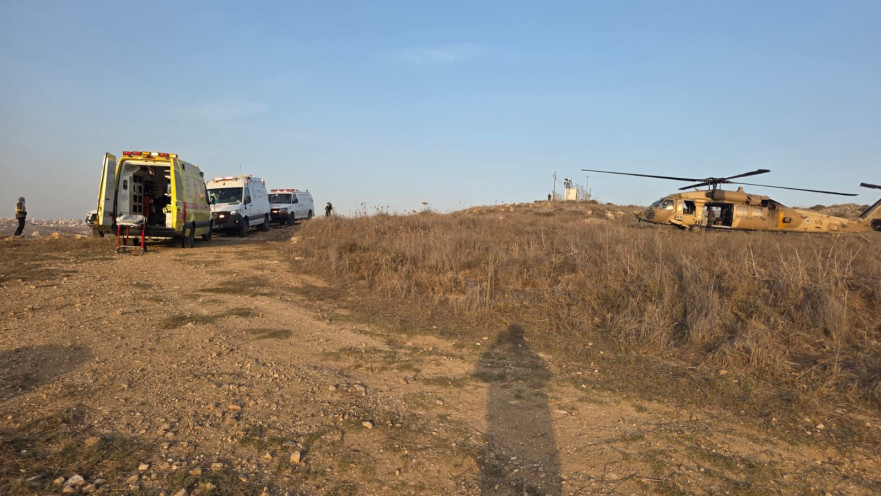 זירת התאונה ביצהר, בת 12 במצב אנוש