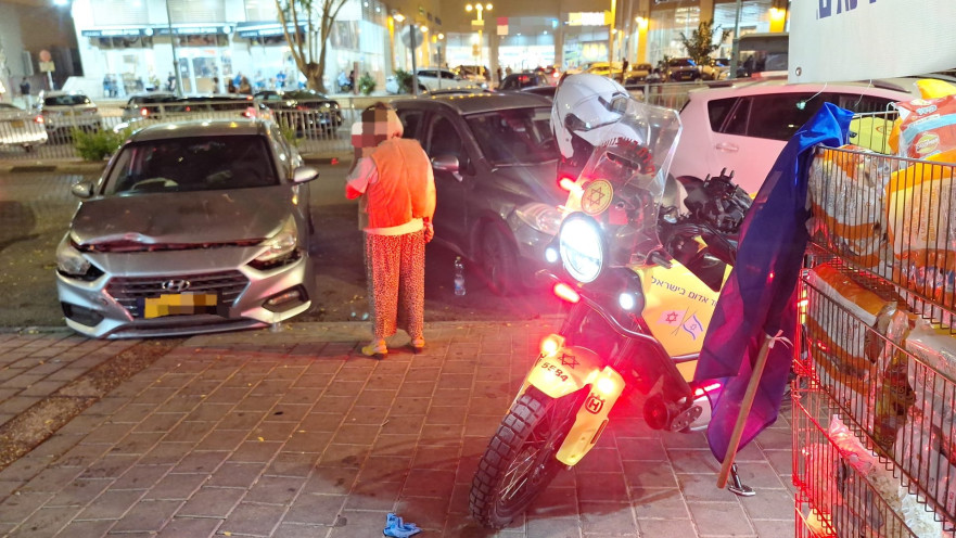 זירת התאונה בבאר שבע