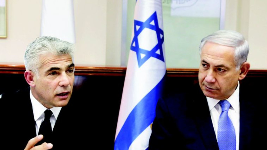 בנימין נתניהו ויאיר לפיד