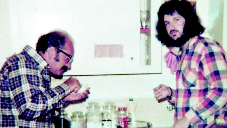 רון מיברג ואביו 