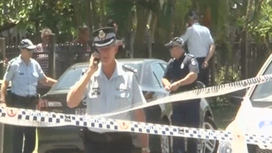 שוטר בזירת אירוע הדקירה באוסטרליה