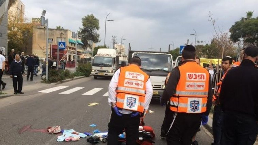 זירת התאונה בקרית אתא, הבוקר