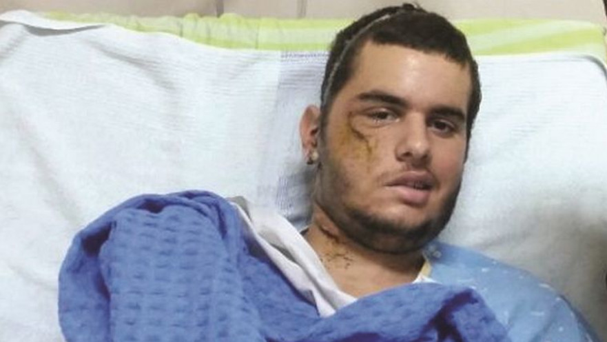 רן אבוטבול בבית החולים לאחר הניתוחים