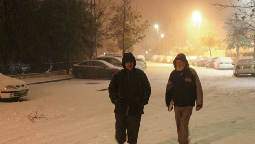 שלג באפרת שבגוש עציון