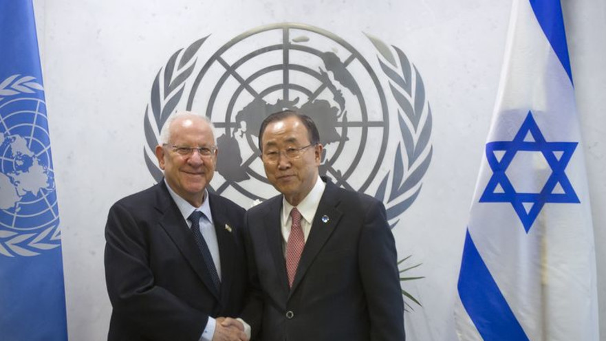 הנשיא ריבלין בפגישה עם מזכ"ל האו"ם