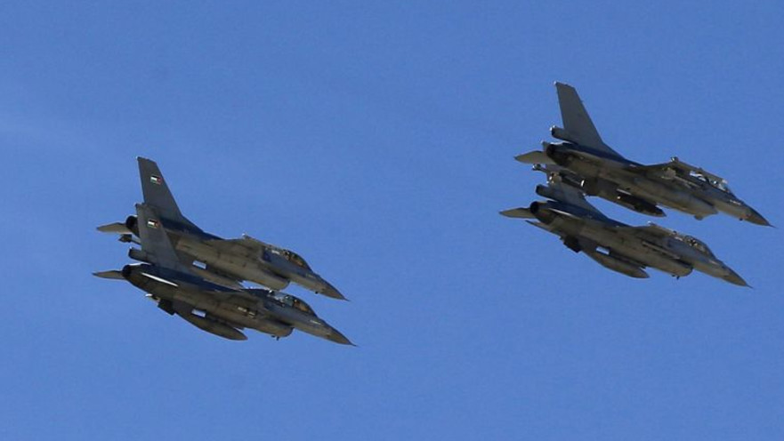 מטוסים ירדניים מפציצים