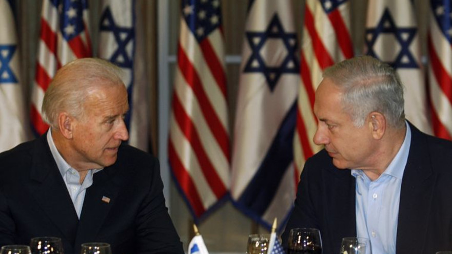 ראש הממשלה בנימין נתניהו וג'ו ביידן סגן נשיא ארה"ב ב2010