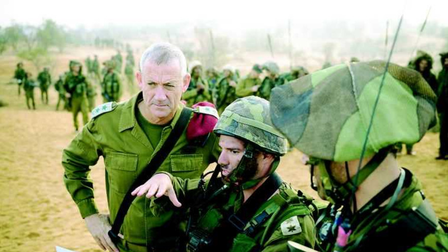 גנץ באימון מילואים, נובמבר 2014