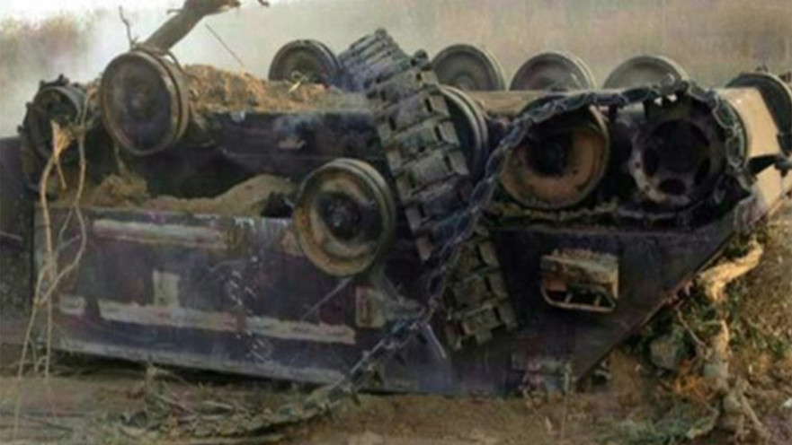 הנגמ"ש השרוף בסג'עייה 