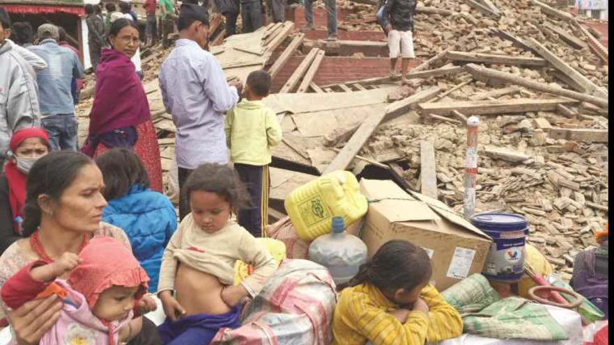 הריסות בנפאל כתוצאה מרעידת האדמה