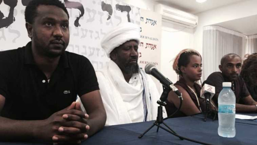 מנהיגי המחאה של בני העדה האתיופית