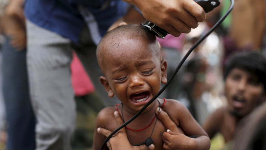 ילד רוהינגייה ממלזיה שהגיע לאינדונזיה