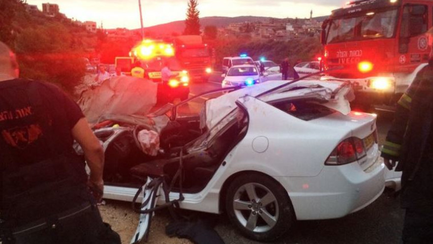 תאונת הדרכים בכביש 854