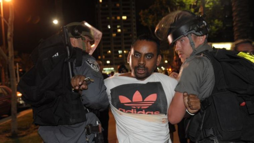 מעצרים במחאת יוצאי אתיופיה בת"א